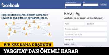 Yargıtay'dan Facebook kararı