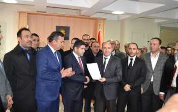 YAŞAR ANAÇ MAZBATASINI ALDI