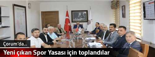 Yeni çıkan  Spor Yasası için toplandılar