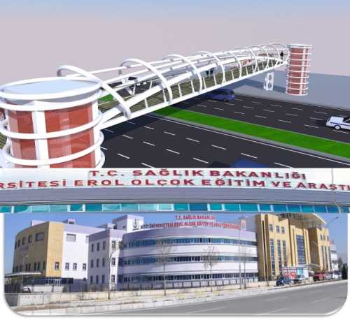 Yeni Hastane Önüne Üst Geçit Yapılıyor