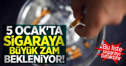 Yeni yılda sigaraya zammı gelecek? 