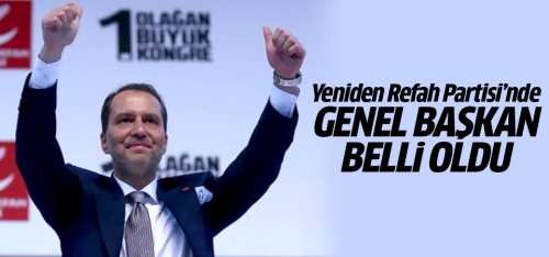 Yeniden Refah Partisi'nde genel başkan Erbakan