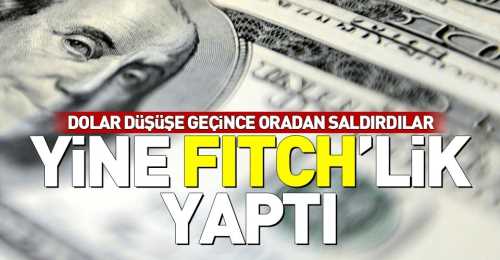 Yine Ekonomis Fitch PÇLK 'lik yaptı!.
