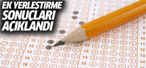 YKS Ek Yerleştirme Sonuçları Açıklandı