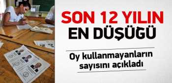 YSK :  13 milyon kişi sandığa gitmedi