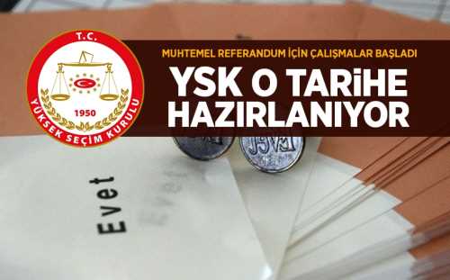 YSK, referanduma hazırlanıyor