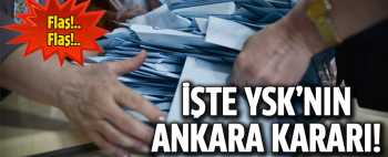 YSK CHP'nin Ankara itirazını reddetti