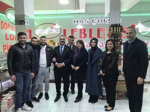 Yusuf Ahlatcı, çevreyolun’da bulunan esnafları ziyaret etti