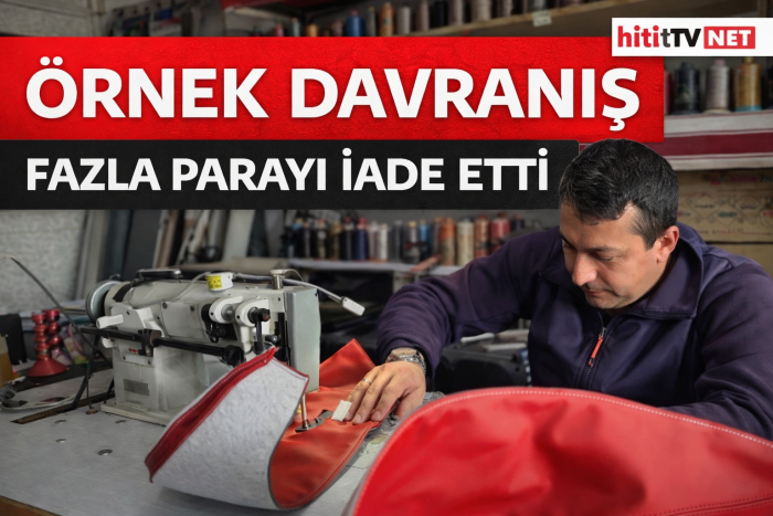 “Çorum’da Örnek Dürüstlük Veli Özten Fazla Yatırılan Parayı İade Etti!