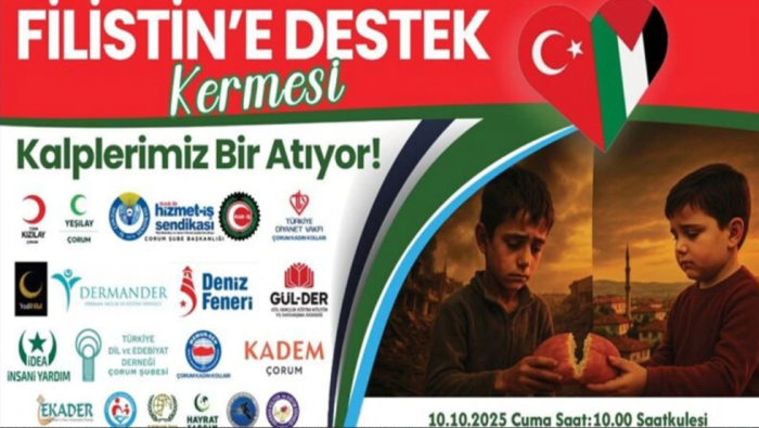 20 STK Filistin İçin Kermes Düzenliyor