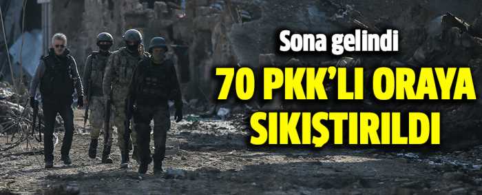 70 PKK’lı Terörist Cizre’de iki bölgede sıkıştı