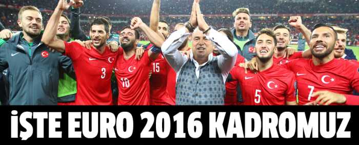 A Milli Takımımızın Euro 2016 aday kadrosu açıklandı