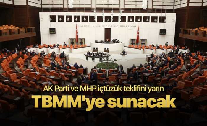 AK Parti -MHP yarın ortak teklif verecek