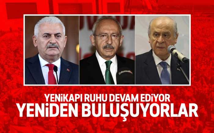 Ak Parti-CHP-MHP Genel başkanları görüşecek