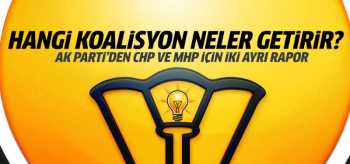 Ak Parti'de CHP ya da MHP koalisyonu raporu
