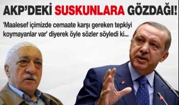 AKP'deki suskunlara cemaat uyarısı