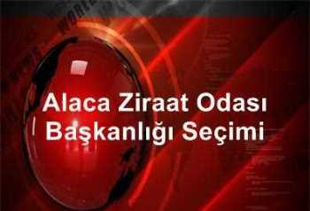 ALACA ZİRAAT ODASI BAŞKANLIĞINA HÜSEYİN KAYA SEÇİLDİ