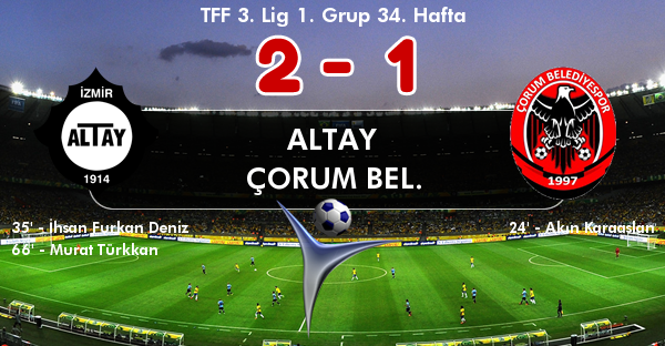 ALTAY 2 - ÇORUM BEL. 1