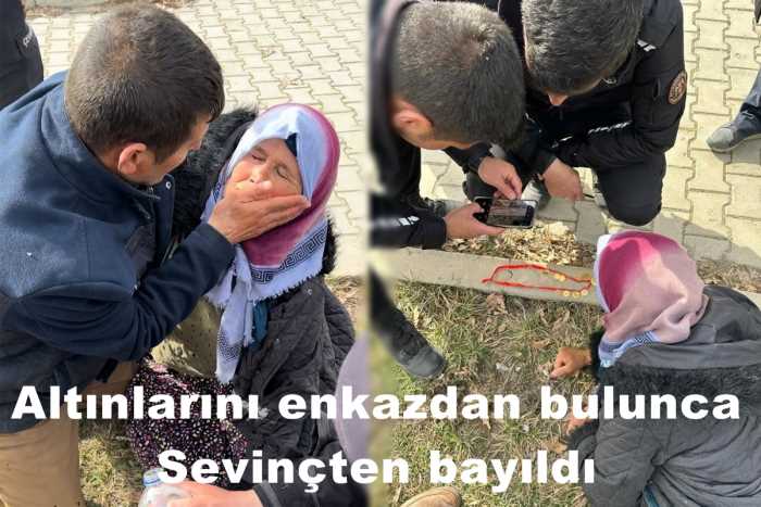 Altınları bulununca sevinçten bayıldı