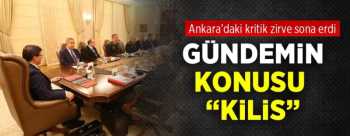 ANKARA'DA Kİ KRiTİK ZİRVE SONA ERDİ