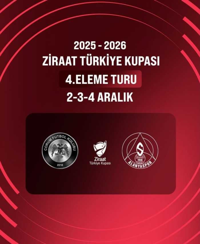 Arca Çorum FK-Alanya Maçının Günü ve Saati Belli Oldu