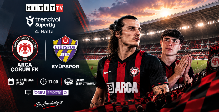 Arca Çorum FK-Eyüpspor Maçı Bugün!