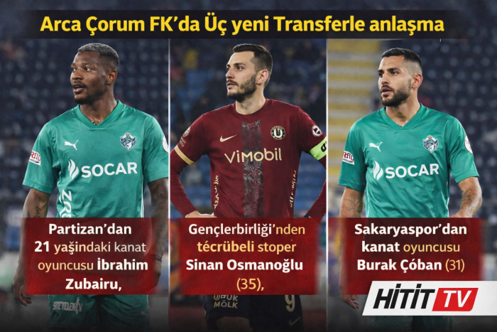 Arca Çorum FK Transferde Durmuyor! 3 Yeni İmza Yolda