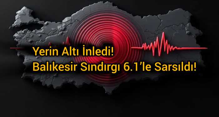 Balıkesir- Sındırgı 6.1 Şiddetinde Korkutan Deprem!