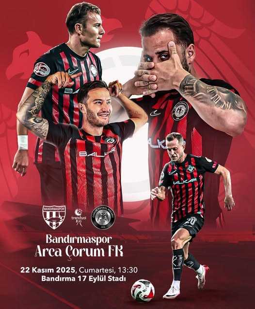 Bandırmaspor–Arca Çorum FK | 14. Hafta Maçı Bugün
