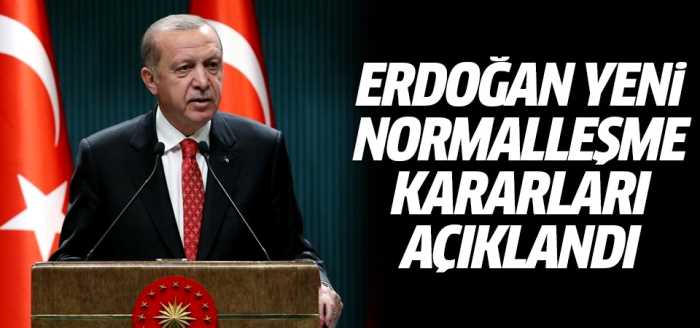 Başkan Erdoğan yeni kararları açıkladı!