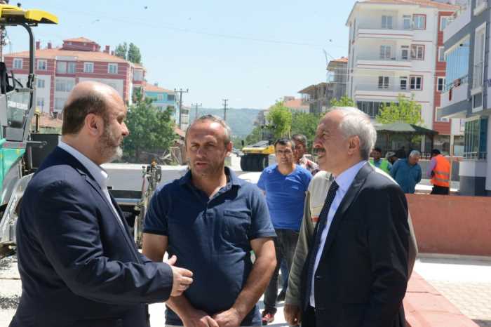Başkan Gül, asfalt çalışmalarını inceledi