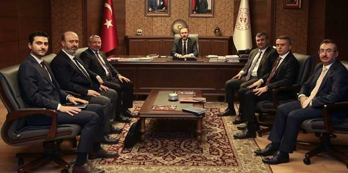 Başkan Halil İbrahim Aşgın'ın ilk ziyareti Bakan'a