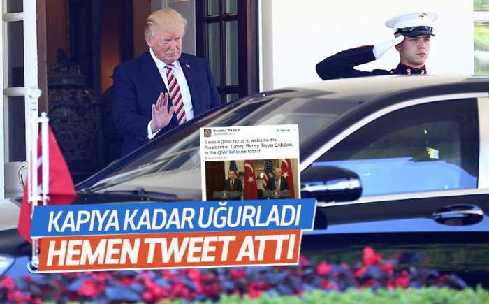 Başkan Trump'tan Erdoğan tweeti: Büyük bir onurdu