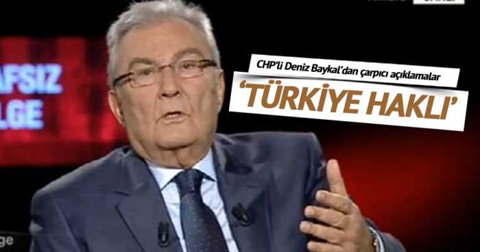Baykal: Türkiye'nin YPG'yi bombalama hakkı vardır