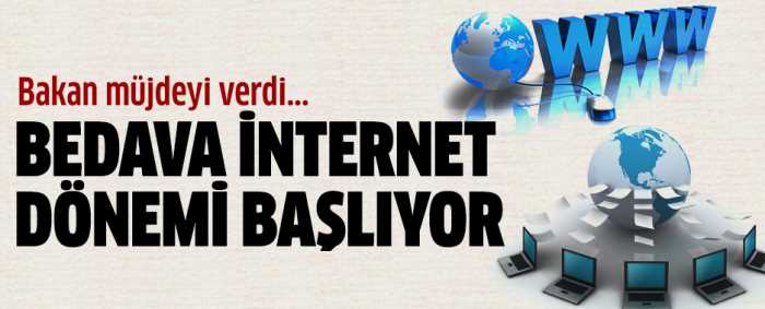 Bedava internet dönemi başlıyor