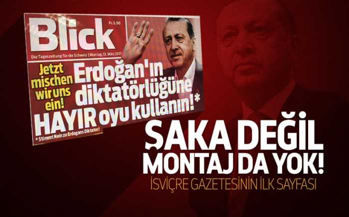 Blick Gazetesinden 'hayır' çağrısı