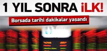 Borsa 1 yıl sonra tarihi rekor kırdı