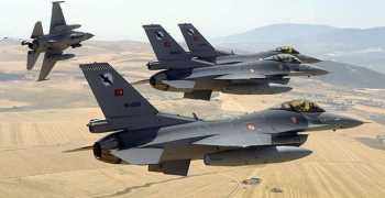 Bu gün 30 F-16 ile PKK kampları bombaladı