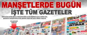 BU GÜN GAZETELERİN 22.04.2014 GAZETELERİN 1. SAYFA 