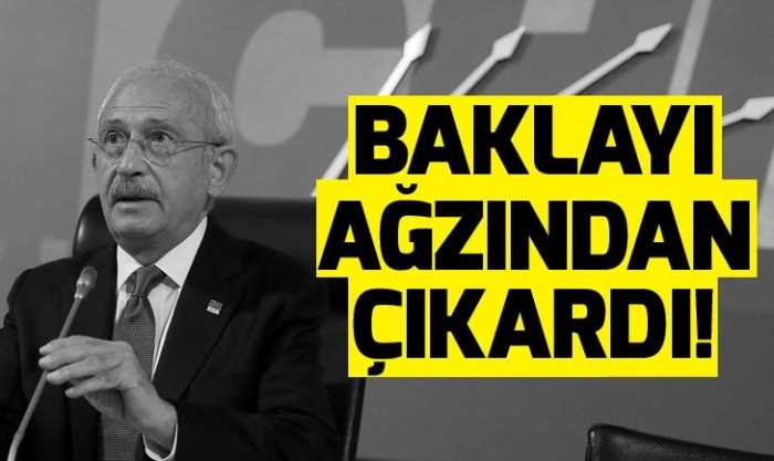 CHP Baklayı ağzından çıkardı! 