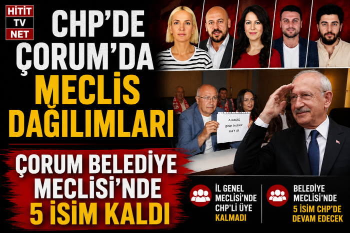 CHP Çorum Belediye Meclisi'nde 5 İsim Kaldı