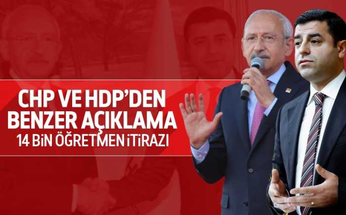 CHP ve HDP'den 14 bin öğretmen açıklaması