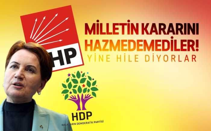 CHP ve HDP'den ilk açıklama seçim sonucu erken