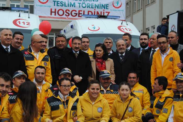  ÇORUM’A 10 YENİ DONANIMLI AMBULANS 