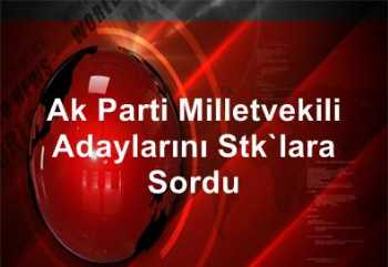 Çorum AK Parti, Milletvekili A. Adayları'nı STK'lara sordu