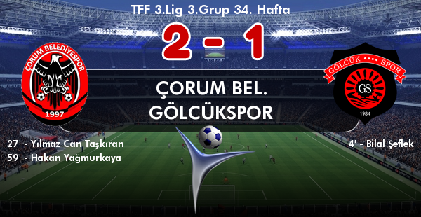 ÇORUM BELEDİYE SPOR GÖLCÜK SPORU PLAY-OFF DIŞINDA ATTI 