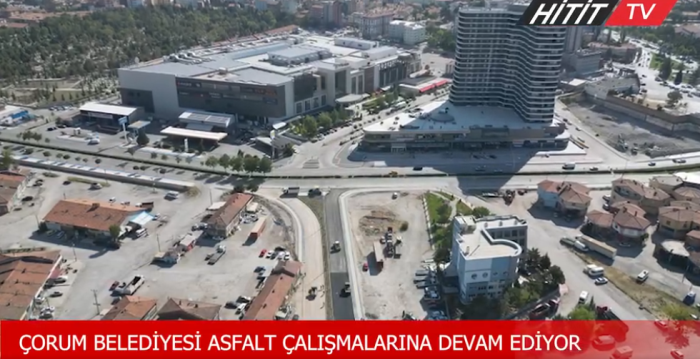 Çorum Belediyesi Asfalt Çalışmalarına Devam Ediyor 