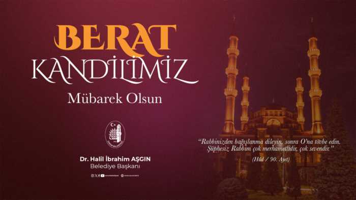 Çorum Belediyesi Berat Kandili İlanı