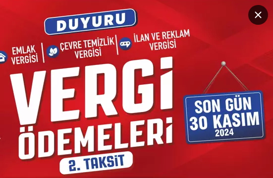 Çorum Belediyesi'den Emlak Vergisi Hatırlatması!