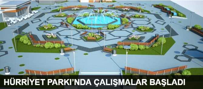 Çorum Belediyesi tarafından yenilenme kararı alınan, Hürriyet Parkı’nda çevre düzenlemesi çalışması başlatıldı